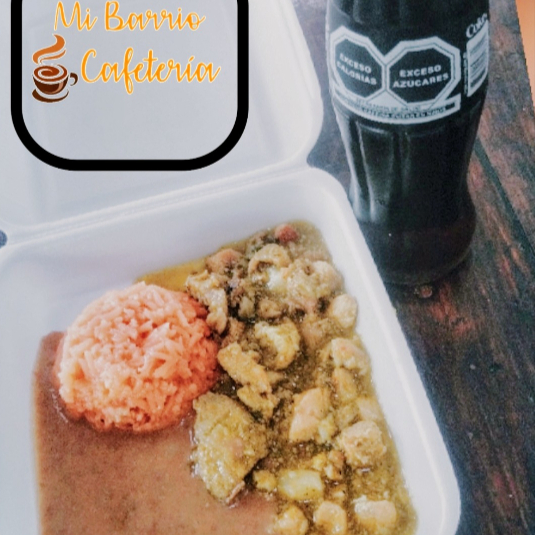 taco de harina con picadillo y platillo de puerco