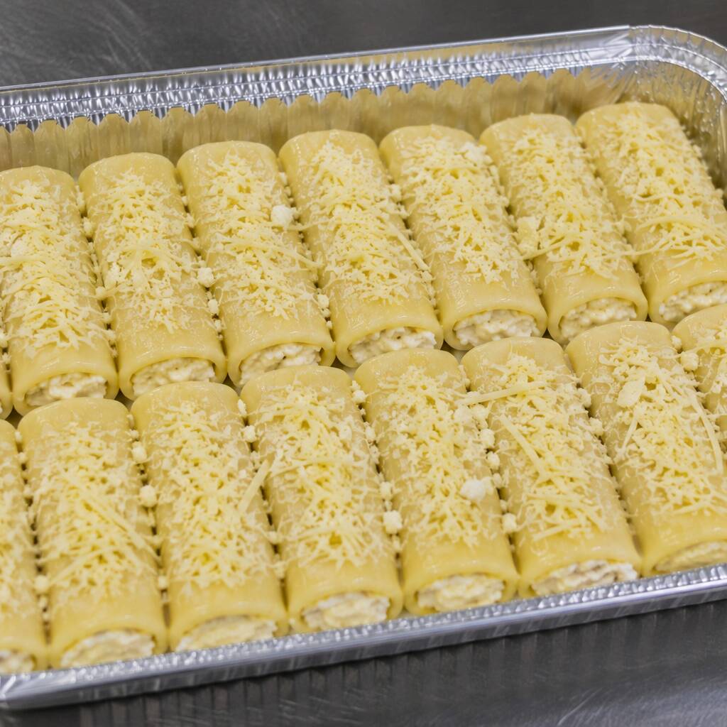 Massas enviadas geladas para preparar em casa.