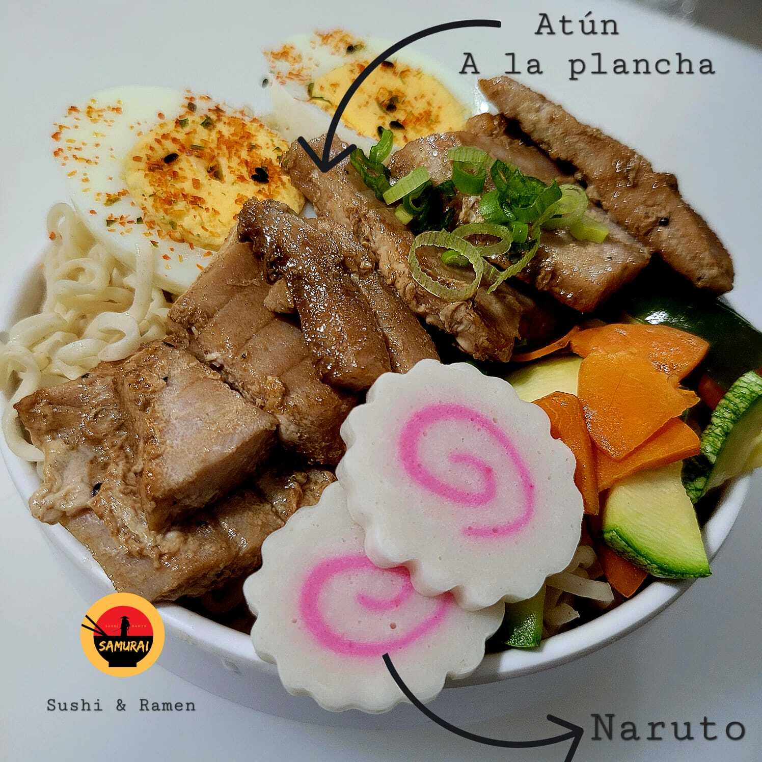 RAMEN DE ATÚN A LA PLANCHA