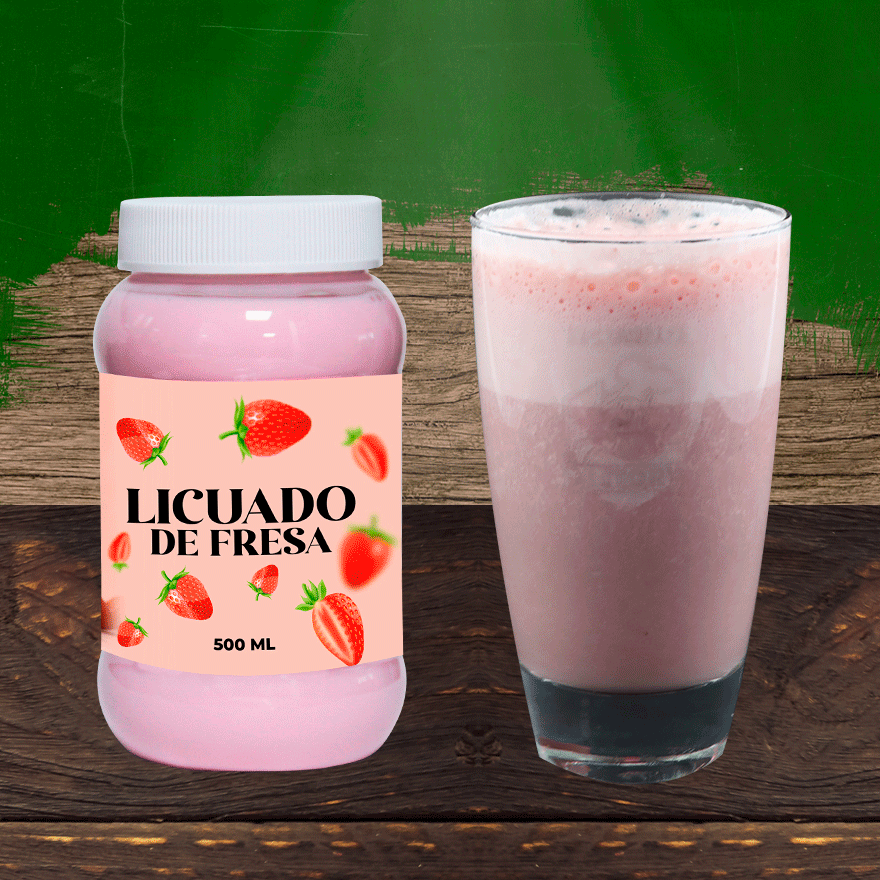 Licuado De Fresa 500 ml
