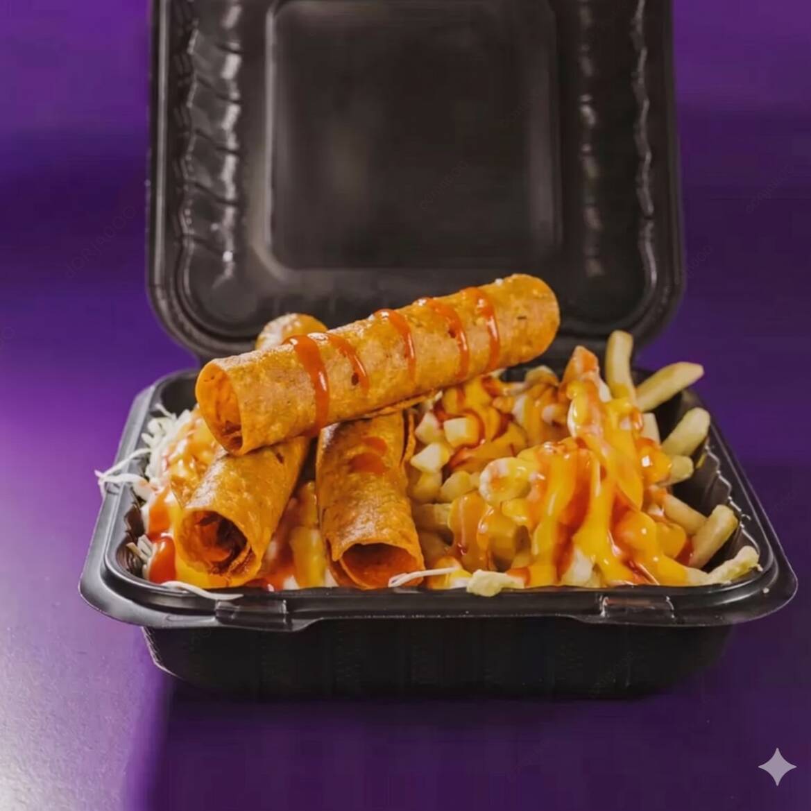 3 Tacos + 1 Orden de Papas
