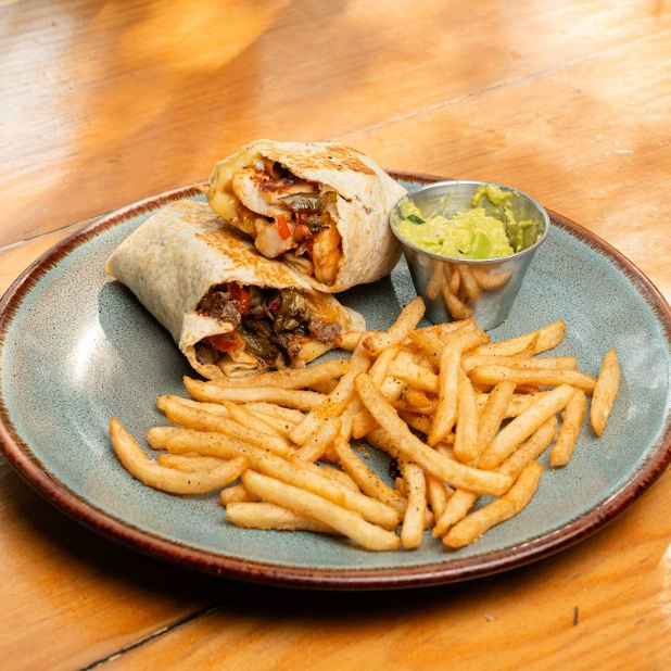 Burrito de Camarón con Arrachera
