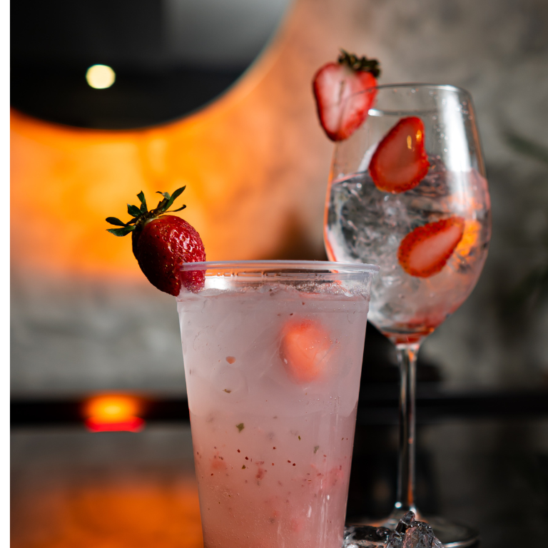 Limonada de Fresa con Menta