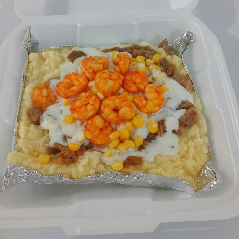 PAPA CAMARÓN Y CARNE