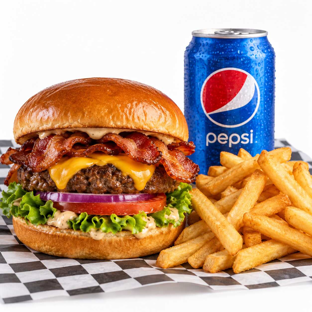 Combo Bacon WingsHo 🍔🥓🍟🥤