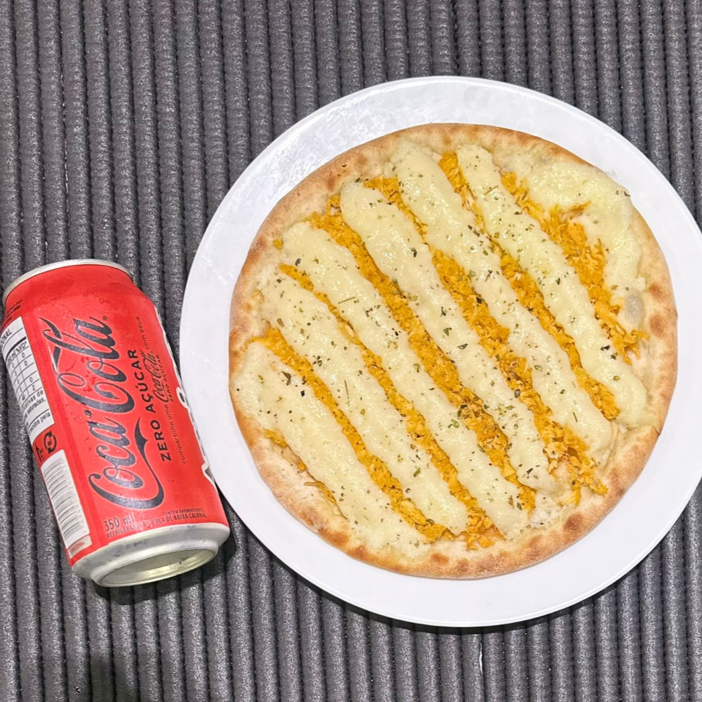 1 individual + refri lata(Somente na opção massa branca e sem borda)