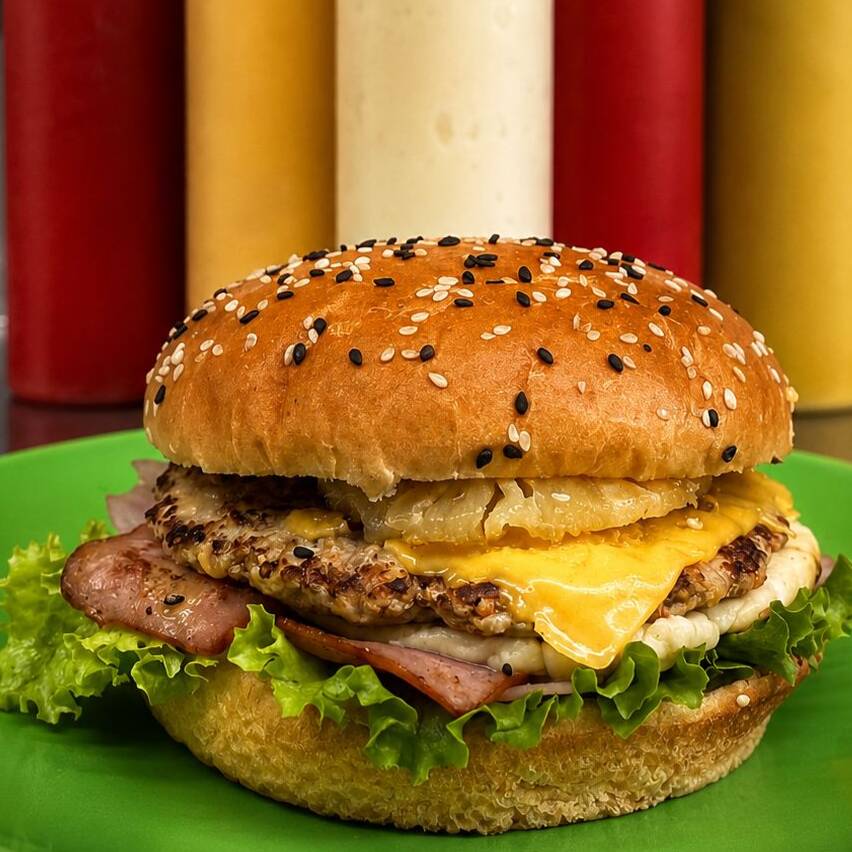 Hamburguesa Hawaiana