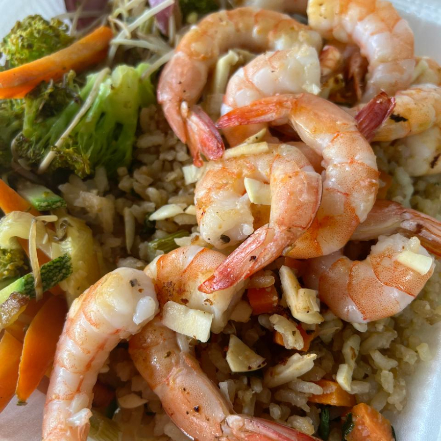TEPPANYAKI CAMARONES A LA PLANCHA