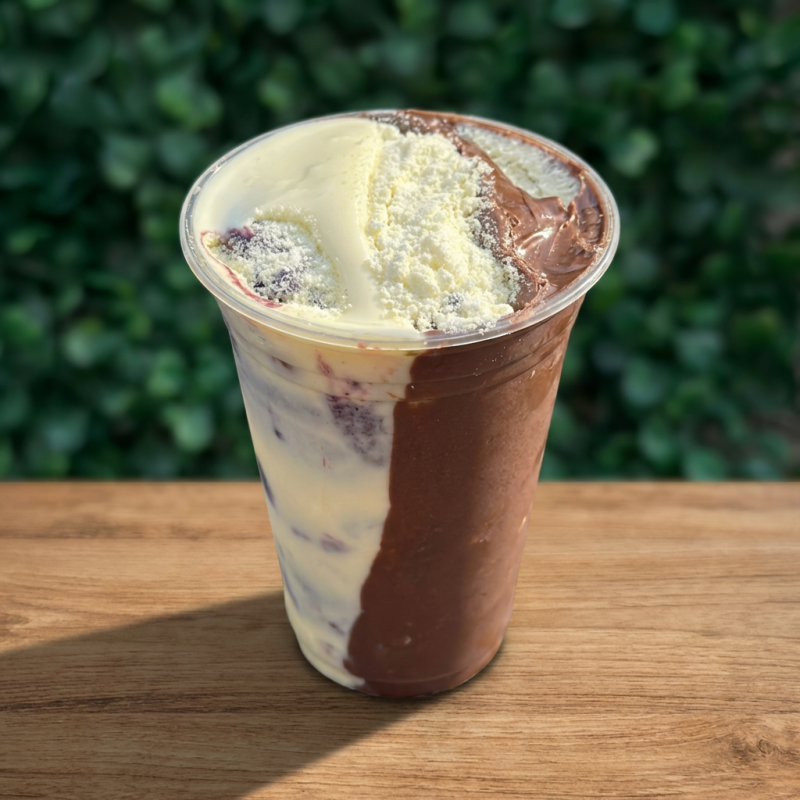 trufado metade creme ninho com metade nutella