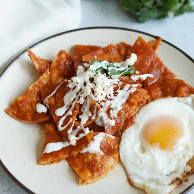 CHILAQUILES ROJOS SENCILLOS