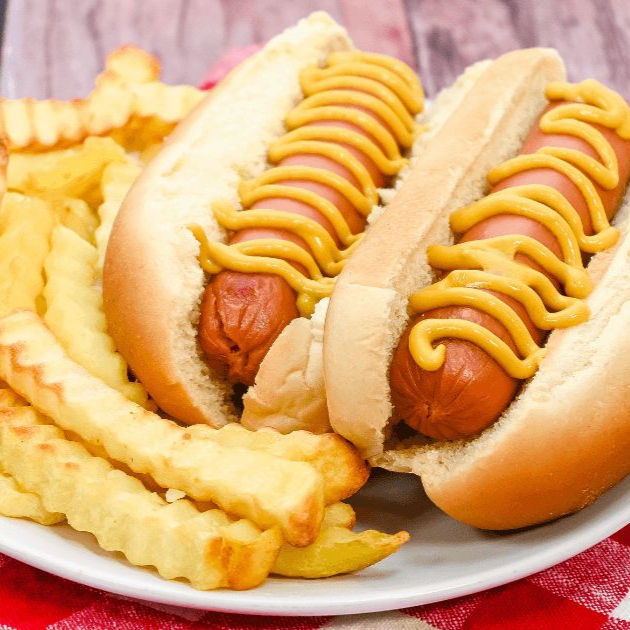 2 Hotdogs Premium Con Papas