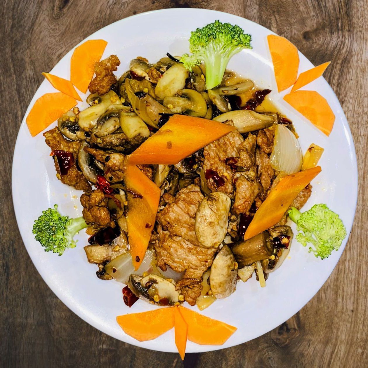 Bistec de Cerdo con Champiñon
