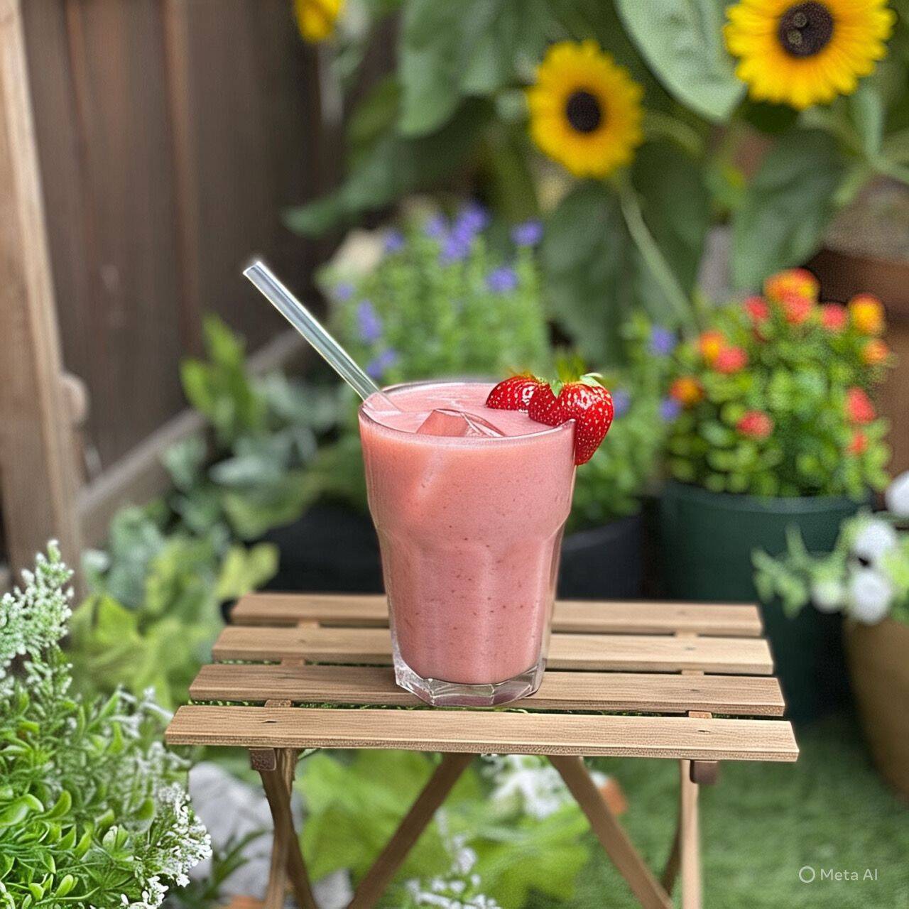 Fresas Con Crema Licuadas