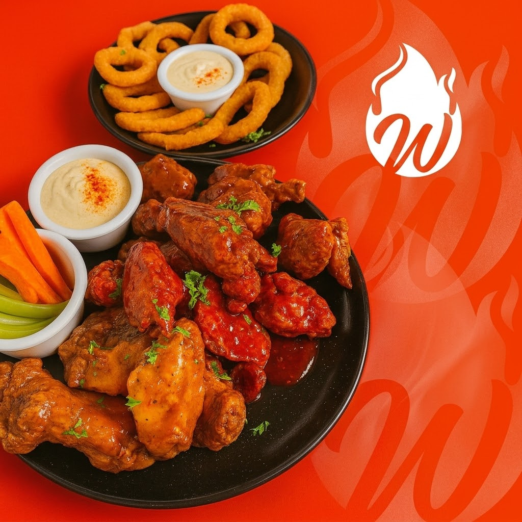 Sampler III 1/2 Kilo Boneless o alitas + Snacks