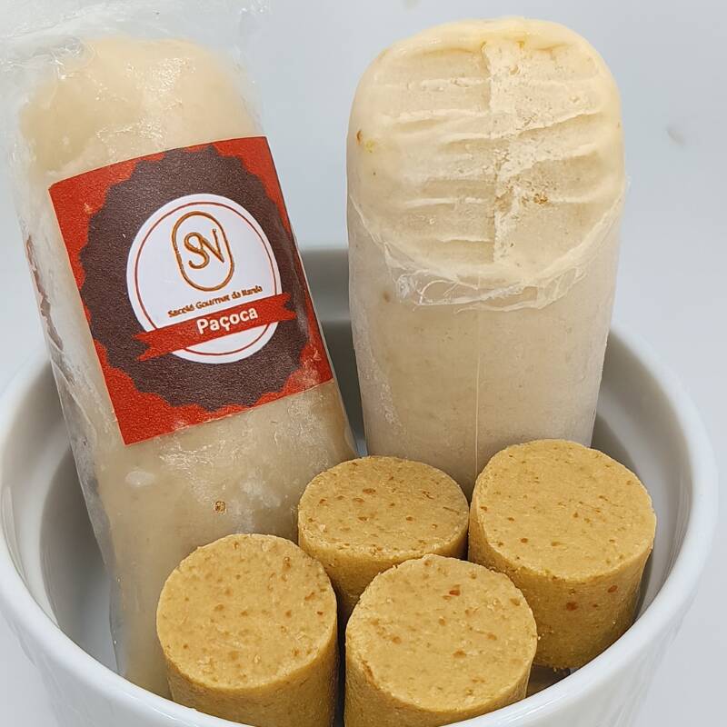 Base cremosa com sabor intenso de paçoca