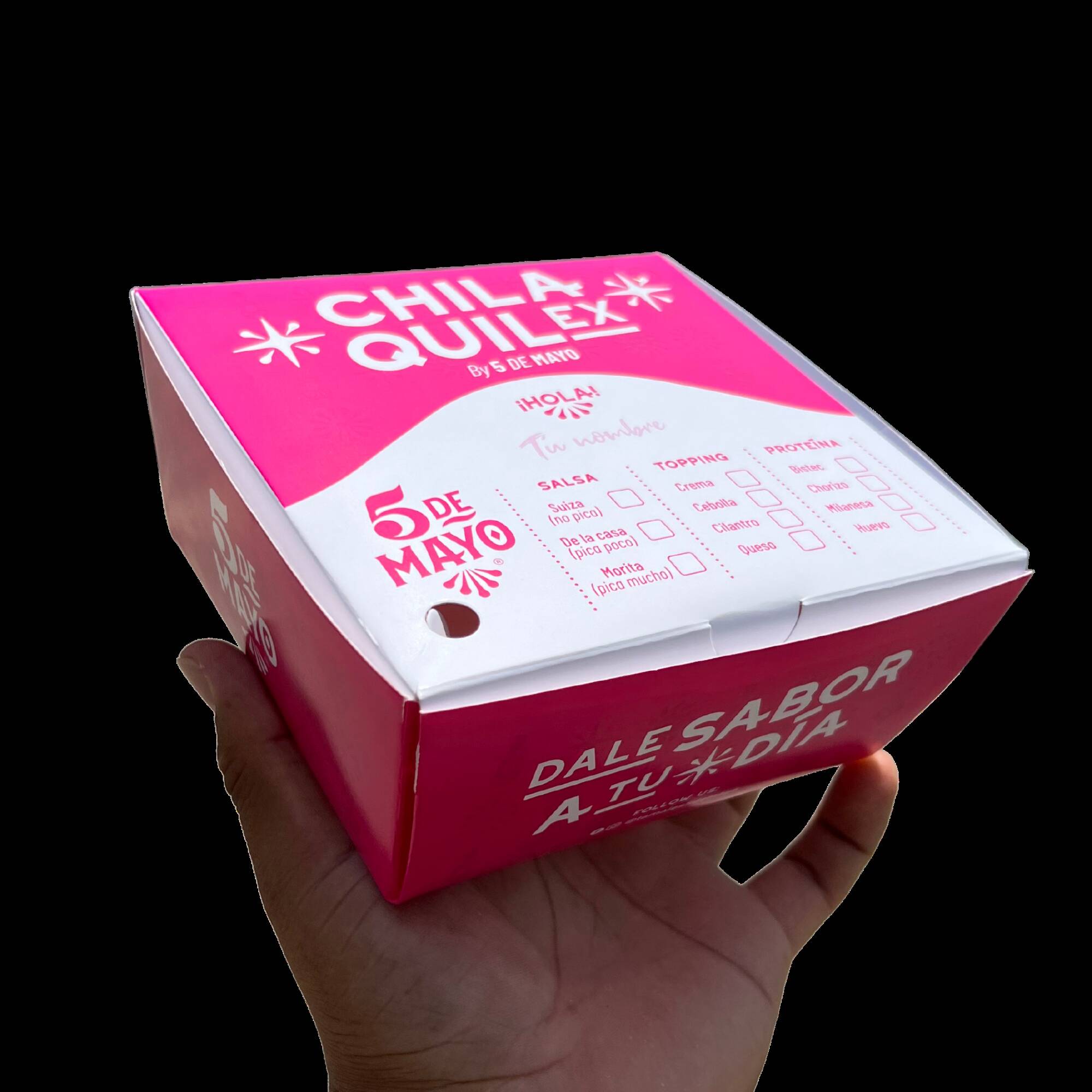 Chilaquil-Ex Con proteina.
