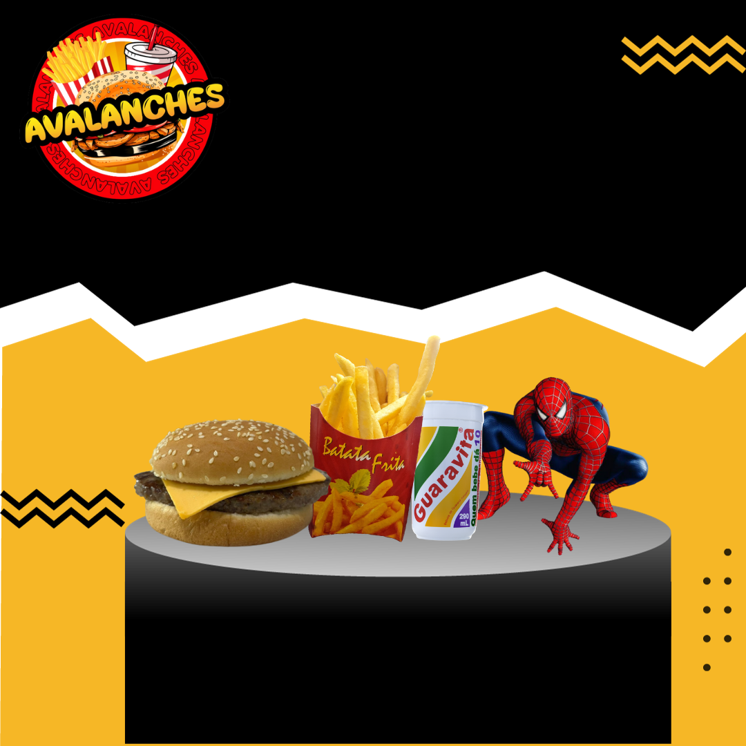 X BURGUER, BATATA P E GUARANA NATURAL