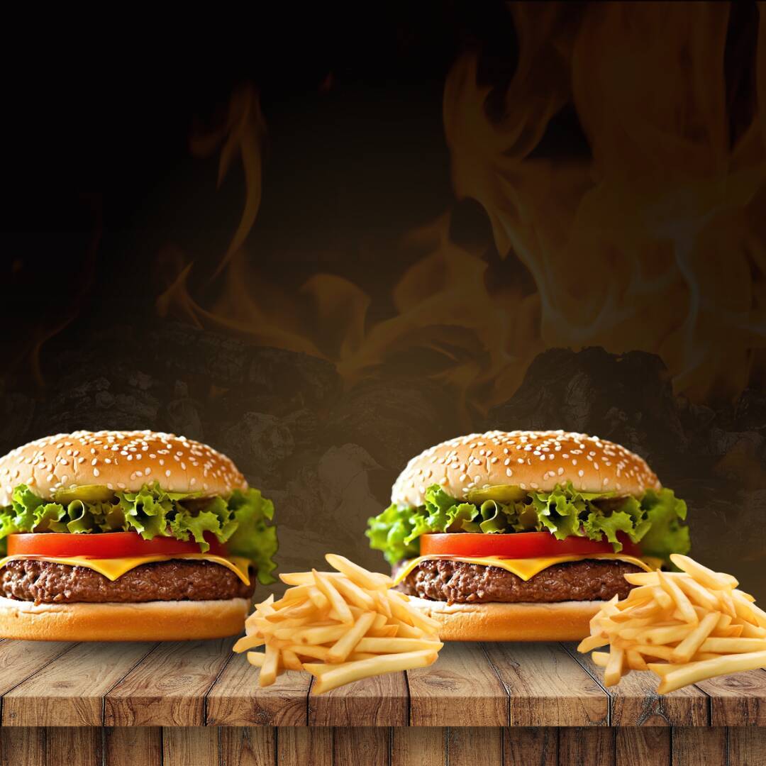 Combo - 2 Hamburguesas Clasica y Papas