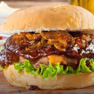 HAMBURGUESA ALA BBQ + BEBIDA