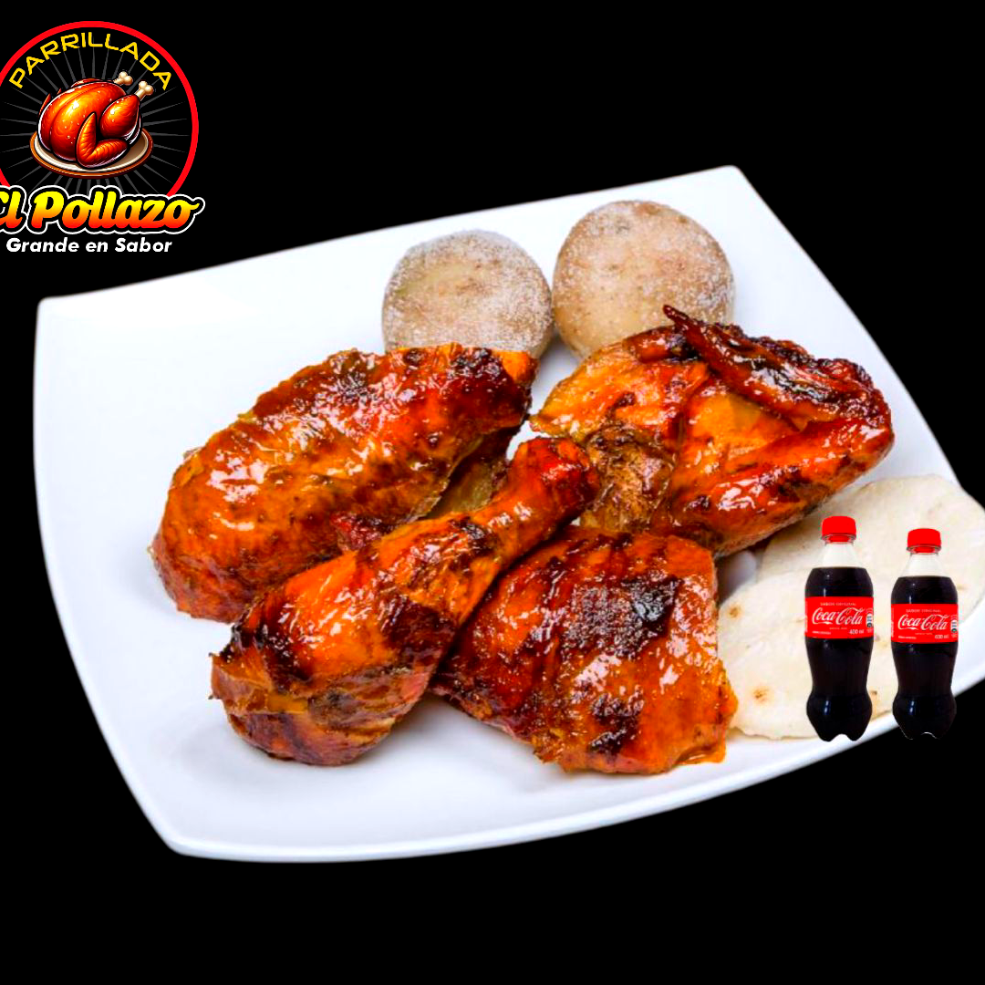 SUPER COMBO (MEDIO POLLAZO+2 GASEOSAS 250 ML)