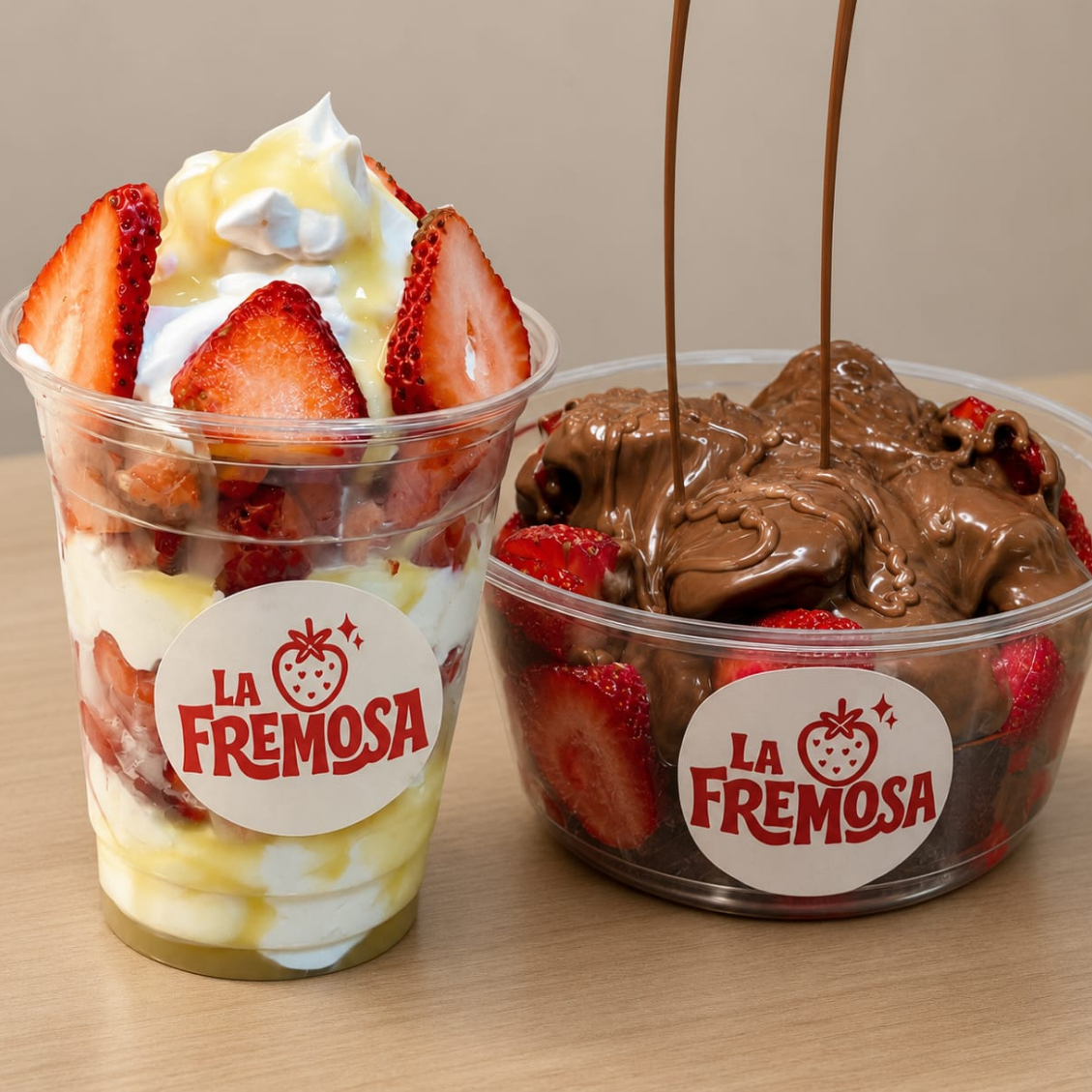 Chocolette 16 Onz + Fresas con Crema Mediana 2 Tpg