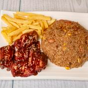 Arroz Paisa + Costillas + Bebida