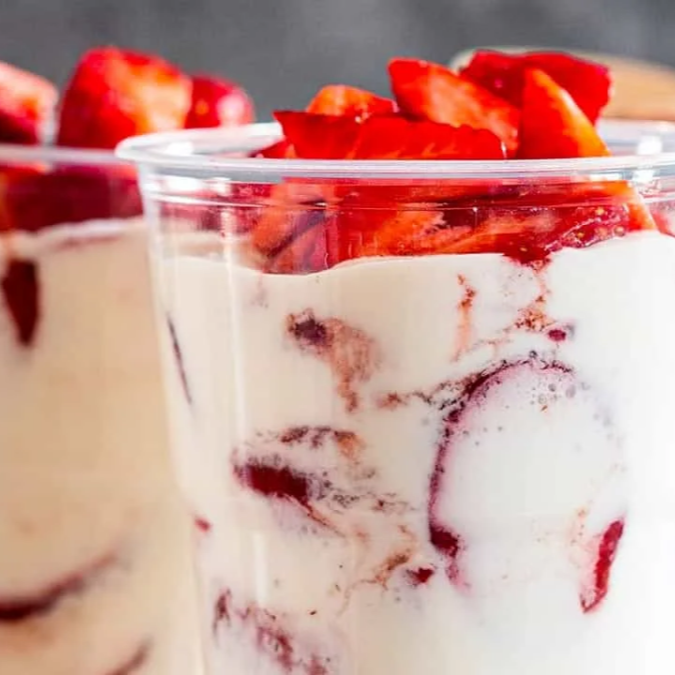 fresas con crema
