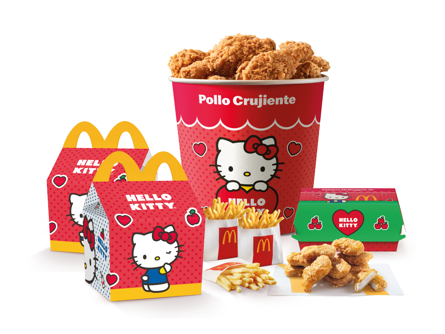 Banquete Hello Kitty x6 pz+2Cajita Feliz