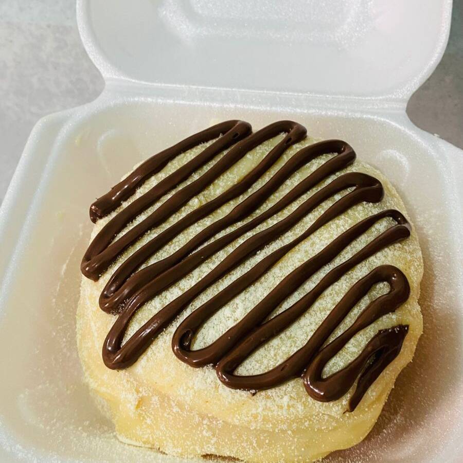 massa sabor leite cobertura leite ninho e nutella
