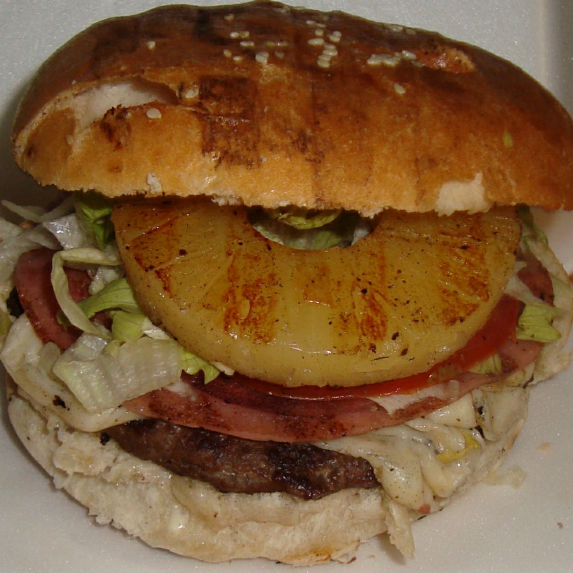 Hamburguesa piña