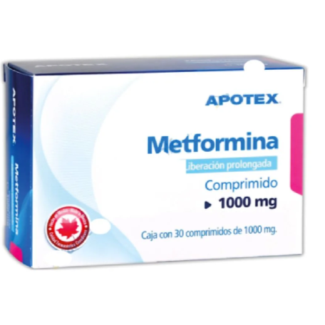 Metformina 1000 Mg Liberación Prolongada Caja 30