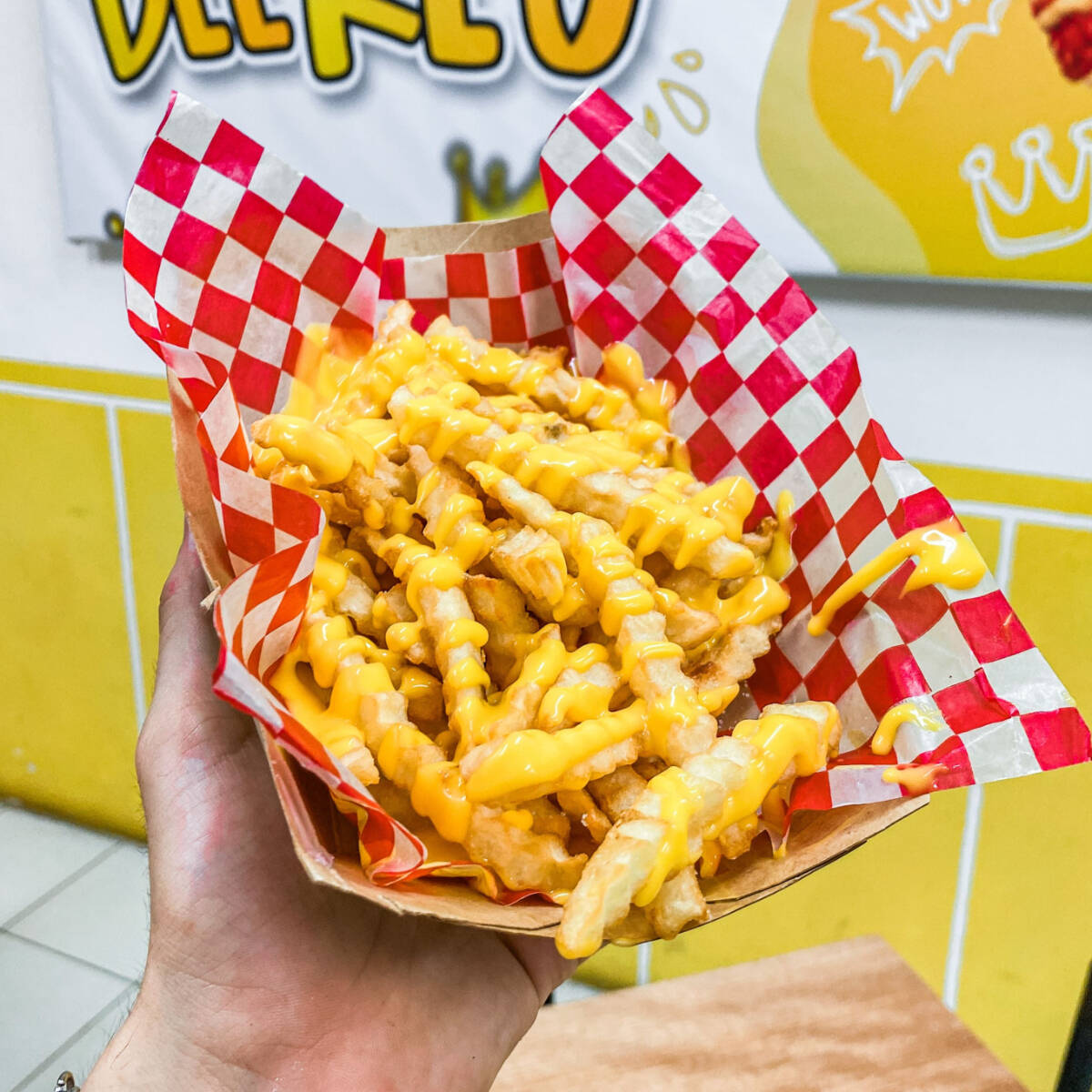 Papas a la Francesa con Queso de Nachos