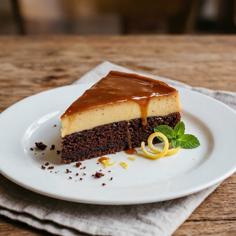 Rebanada de Chocoflan