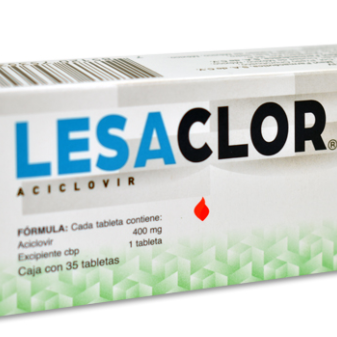 Lesaclor (Aciclovir) 400 Mg Caja con 35 Tabletas