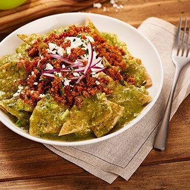 Chilaquiles Verdes con Longaniza