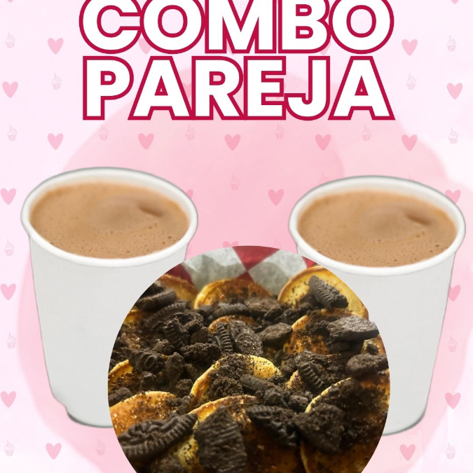 Combo Pareja (25 Mini Hot Cakes y Chocolate Cal.)