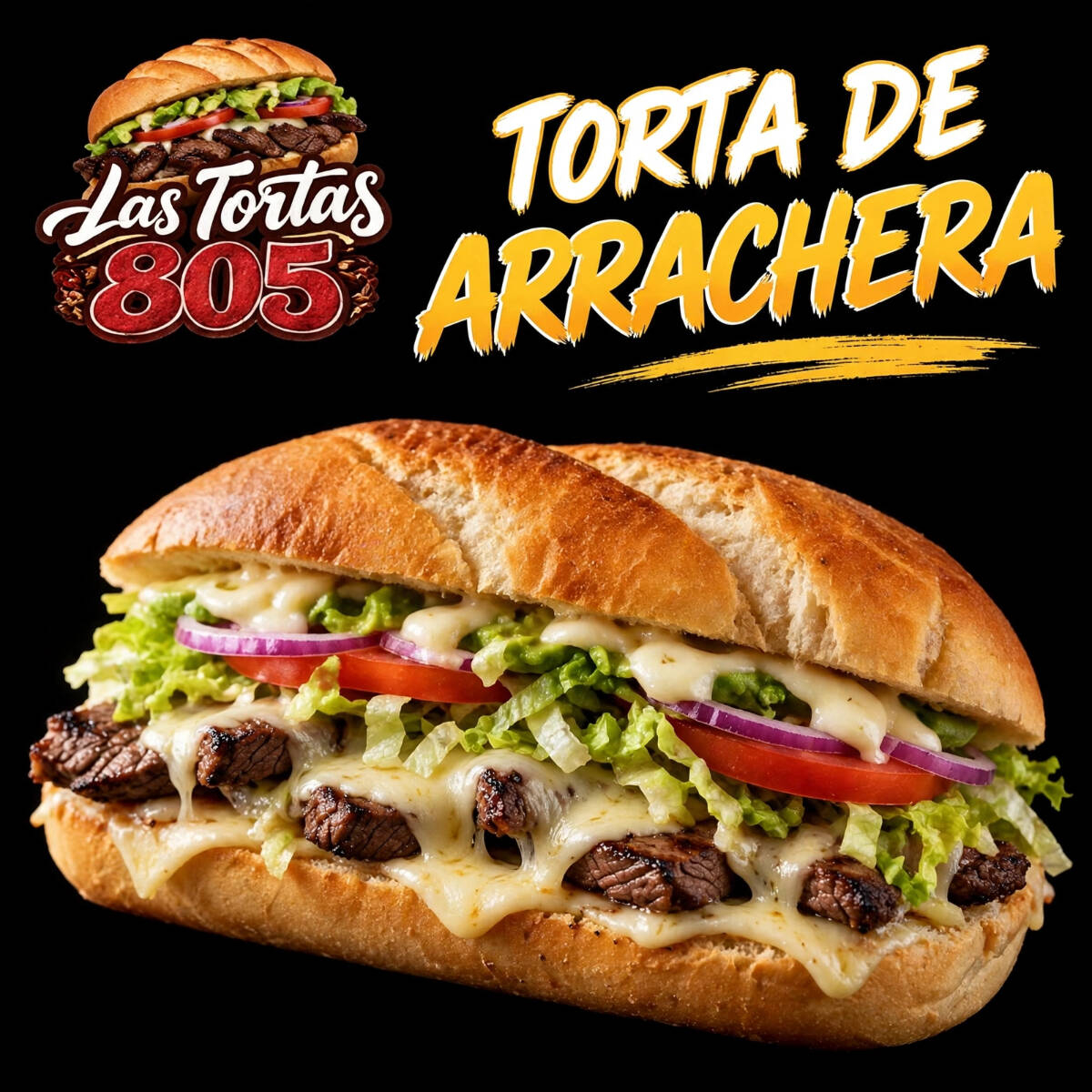 Torta de Arrachera