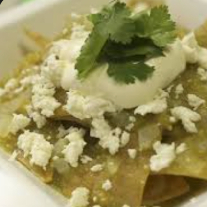 Charola individual de chilaquiles
