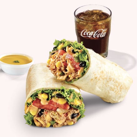 Wrap Carne Mechada +Bebida +Acompañamien