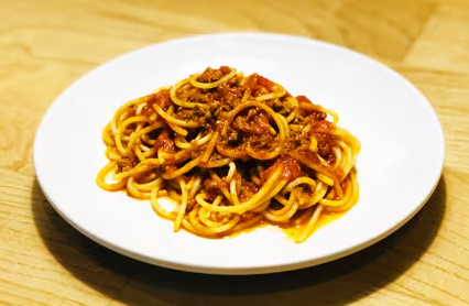 Spaghetti à bolonhesa.
