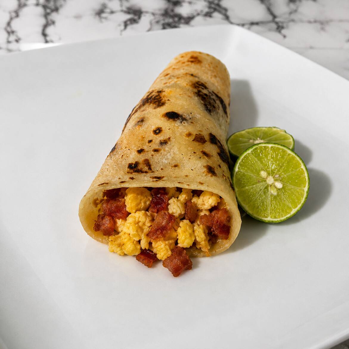 Taco De Huevo Con Tocino