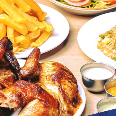 1/2 Pollo a la Brasa + Chaufa