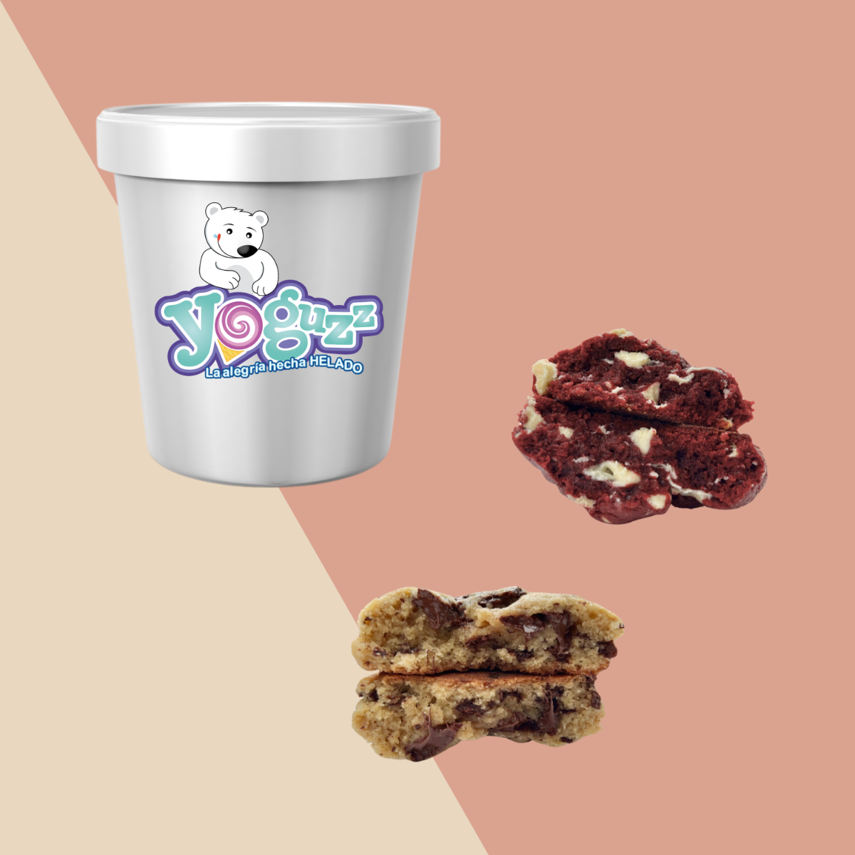 2 Galletas + 1 Litro de Helado