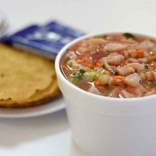 1/2 litro de ceviche de pescado