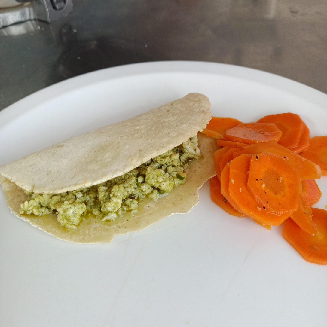 TACO DE HUEVO VERDE