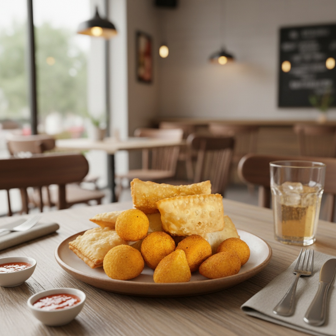 Delicie-se com uma porção de 25 pastéis individualmente preparados e personalizados com os sabores de sua escolha. Esses pastéis, repletos de sabor, são feitos com massa fresca e crocante, recheados generosamente com ingredientes de alta qualidade. *Nota: As imagens apresentadas são fotos reais de nossos produtos, capturando a autenticidade e o sabor inigualável de cada pastel. Experimente essa maravilha e comprove a excelência de nossos pastéis.*