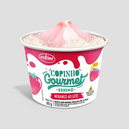 Copinho Gourmet Morango ao Leite