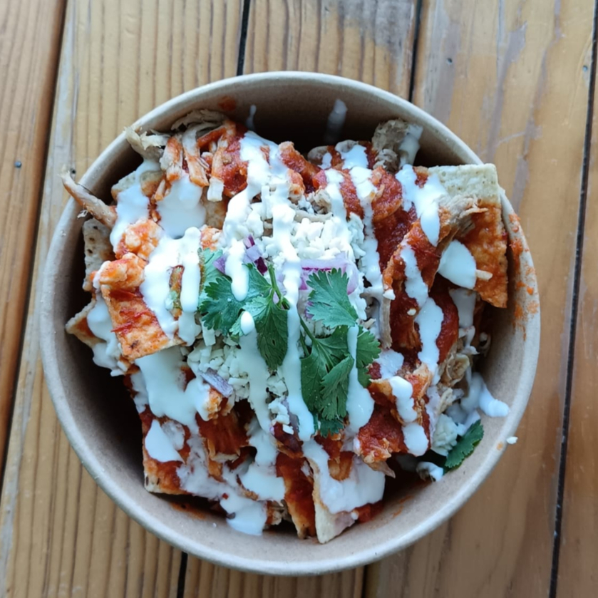 Chilaquiles en Salsa Roja