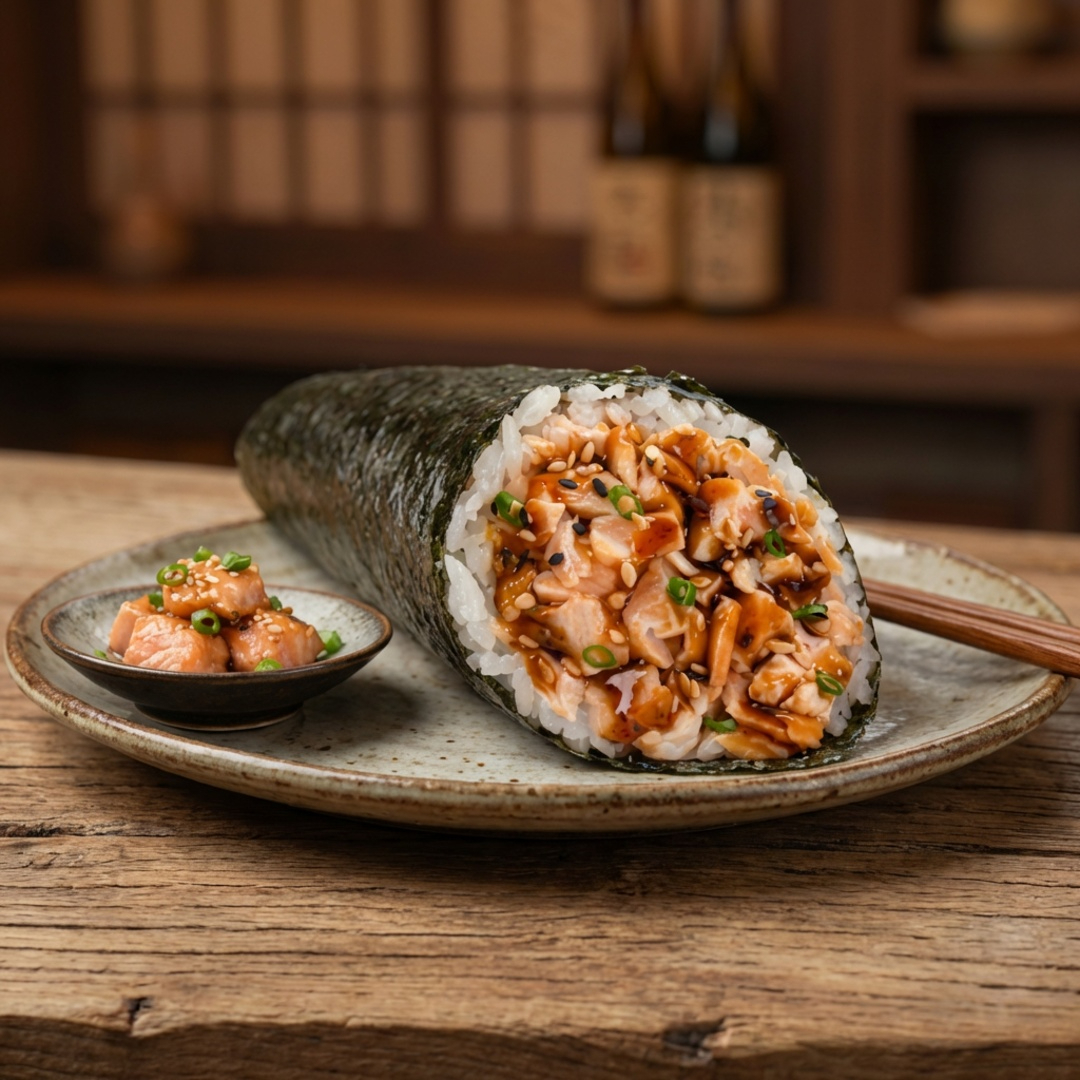 Cream cheese ou maionese, tarê e cebolinha.