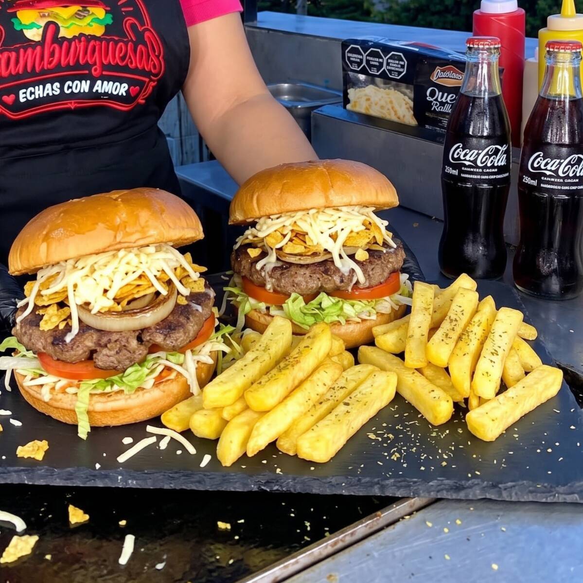 Combo Hamburguesa Sencilla para 2